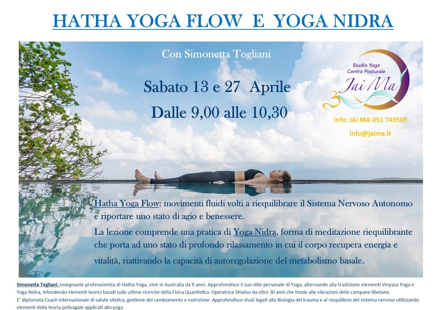 Hatha Yoga Flow e Yoga Nidra